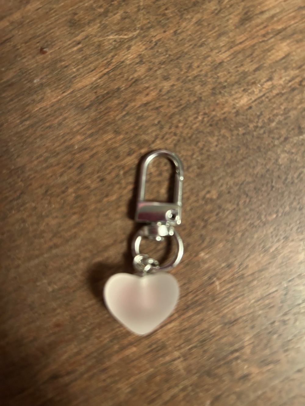 💜Purple Beaded Heart Keychain with Hello Kitty Charm. - Picture 2 of 3
